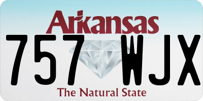 AR license plate 757WJX