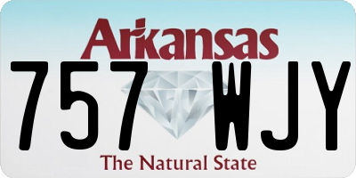 AR license plate 757WJY