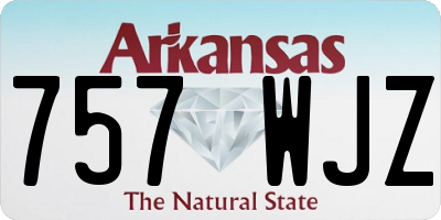 AR license plate 757WJZ
