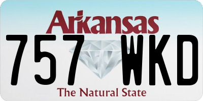 AR license plate 757WKD