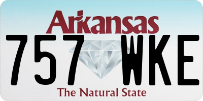 AR license plate 757WKE