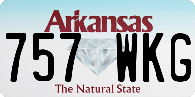 AR license plate 757WKG