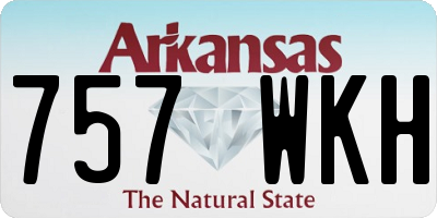AR license plate 757WKH