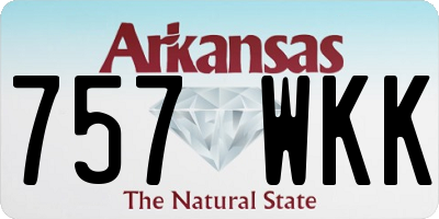 AR license plate 757WKK
