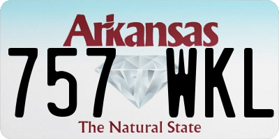AR license plate 757WKL
