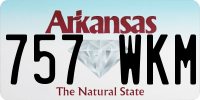 AR license plate 757WKM