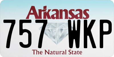AR license plate 757WKP