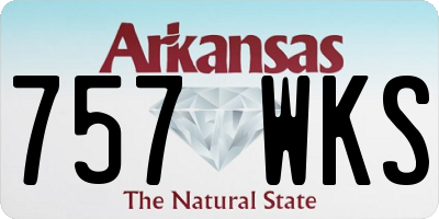 AR license plate 757WKS