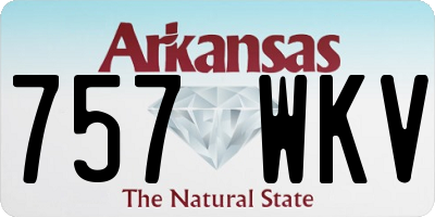 AR license plate 757WKV