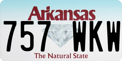 AR license plate 757WKW