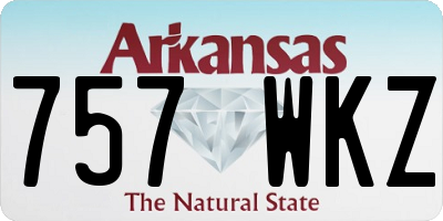 AR license plate 757WKZ