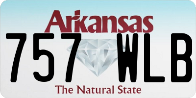 AR license plate 757WLB