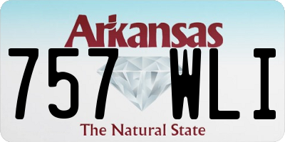 AR license plate 757WLI