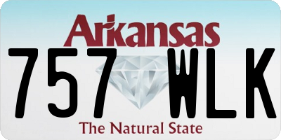 AR license plate 757WLK