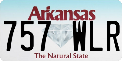 AR license plate 757WLR
