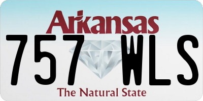 AR license plate 757WLS