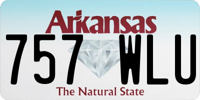 AR license plate 757WLU