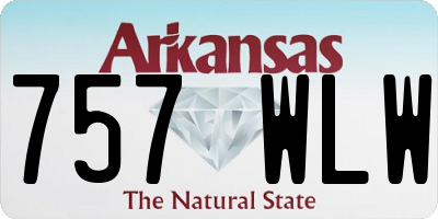 AR license plate 757WLW