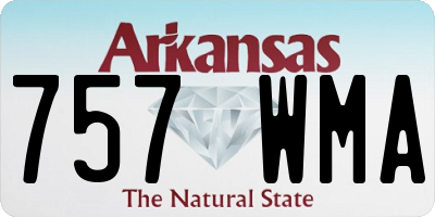 AR license plate 757WMA