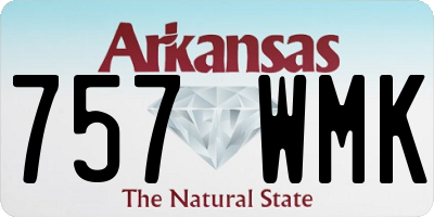 AR license plate 757WMK