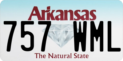 AR license plate 757WML