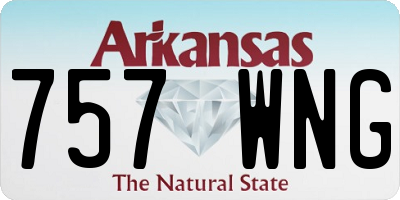 AR license plate 757WNG