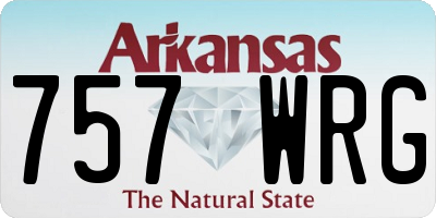 AR license plate 757WRG