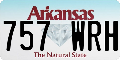 AR license plate 757WRH