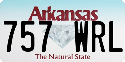AR license plate 757WRL