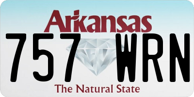 AR license plate 757WRN