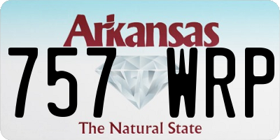 AR license plate 757WRP