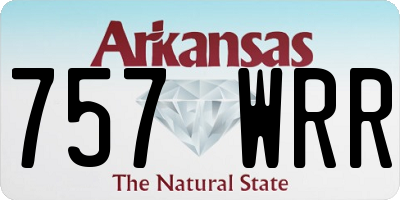 AR license plate 757WRR