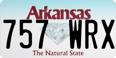 AR license plate 757WRX