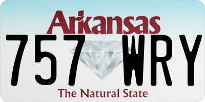 AR license plate 757WRY