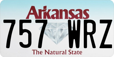 AR license plate 757WRZ