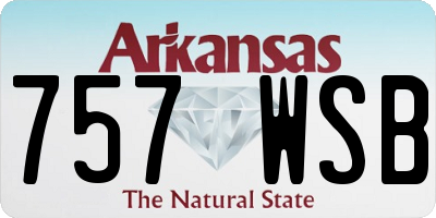 AR license plate 757WSB
