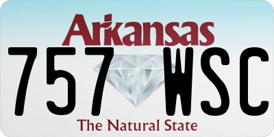 AR license plate 757WSC