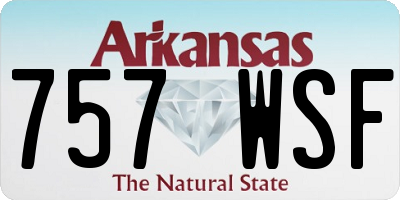 AR license plate 757WSF