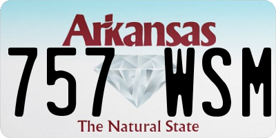 AR license plate 757WSM