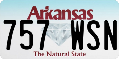 AR license plate 757WSN