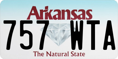 AR license plate 757WTA