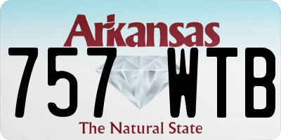 AR license plate 757WTB