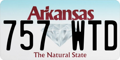 AR license plate 757WTD