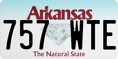 AR license plate 757WTE
