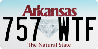 AR license plate 757WTF