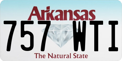 AR license plate 757WTI