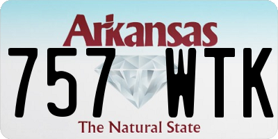 AR license plate 757WTK