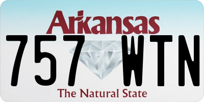 AR license plate 757WTN