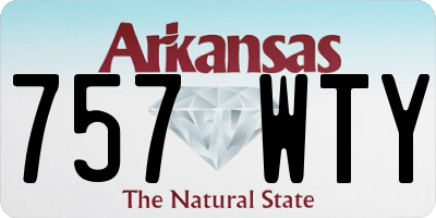 AR license plate 757WTY
