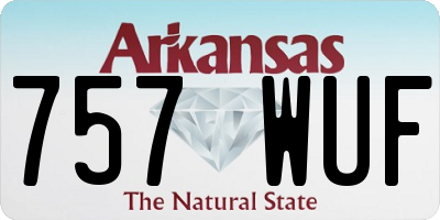 AR license plate 757WUF